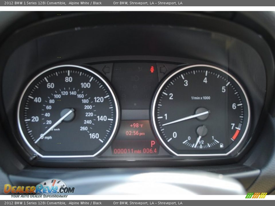 2012 BMW 1 Series 128i Convertible Gauges Photo #17