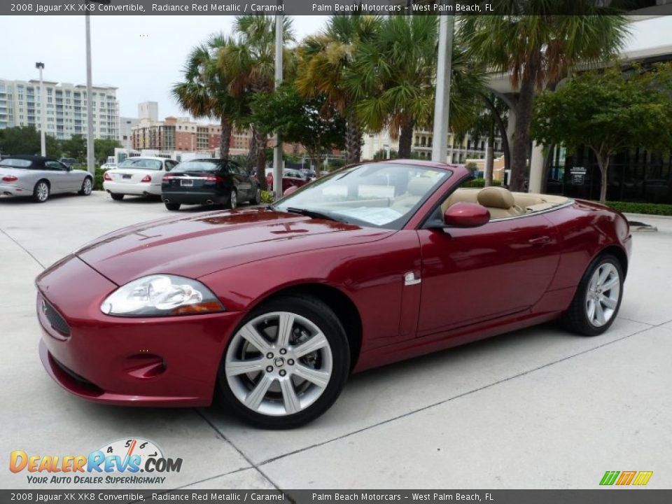 Radiance Red Metallic 2008 Jaguar XK XK8 Convertible Photo #1