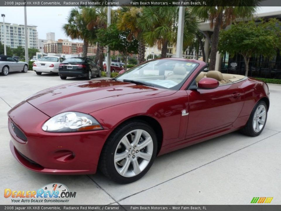 Radiance Red Metallic 2008 Jaguar XK XK8 Convertible Photo #3