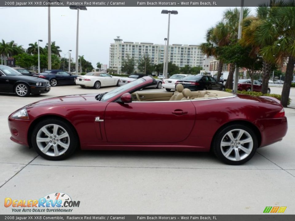 Radiance Red Metallic 2008 Jaguar XK XK8 Convertible Photo #5