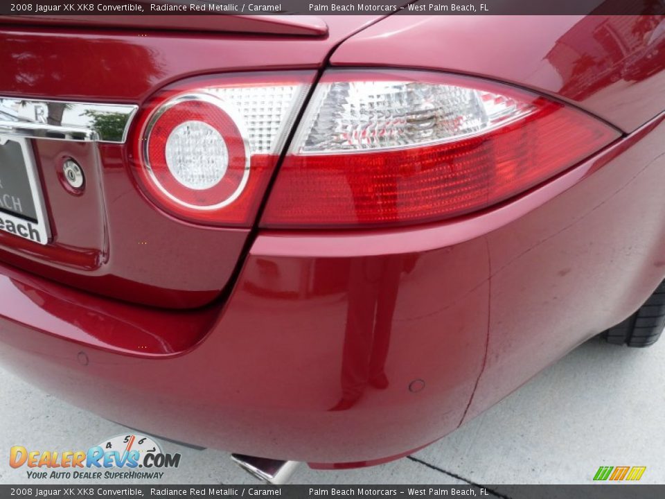 2008 Jaguar XK XK8 Convertible Radiance Red Metallic / Caramel Photo #11