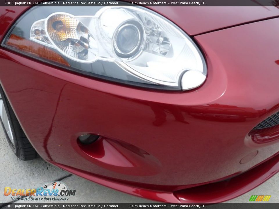 2008 Jaguar XK XK8 Convertible Radiance Red Metallic / Caramel Photo #14