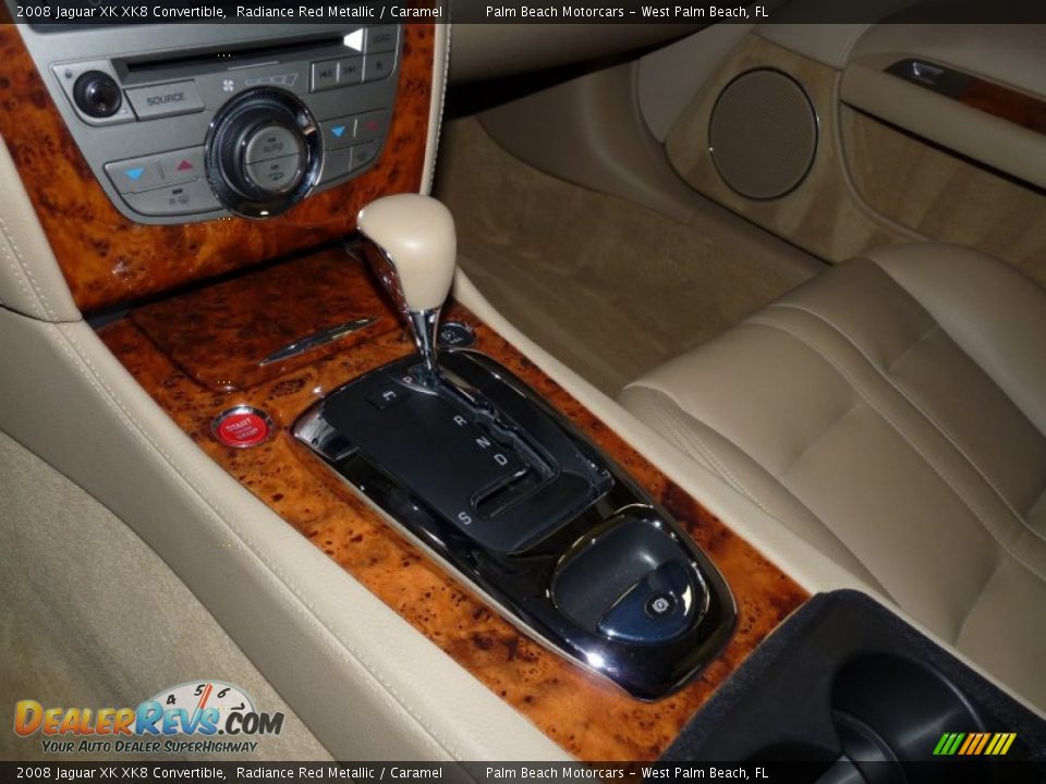 2008 Jaguar XK XK8 Convertible Radiance Red Metallic / Caramel Photo #25