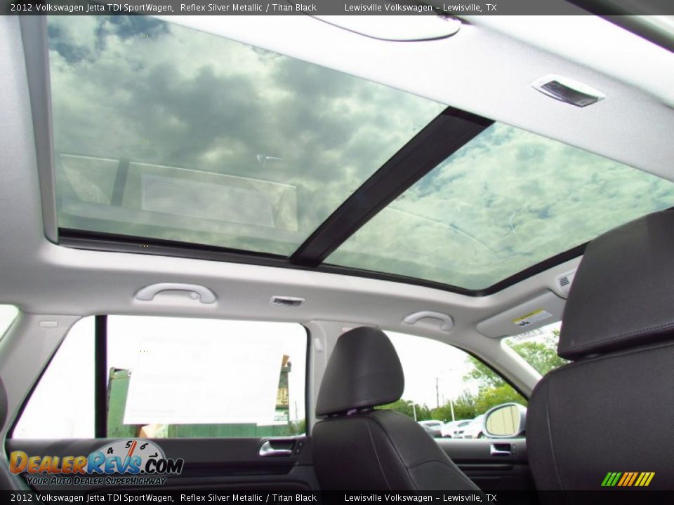 Sunroof of 2012 Volkswagen Jetta TDI SportWagen Photo 6