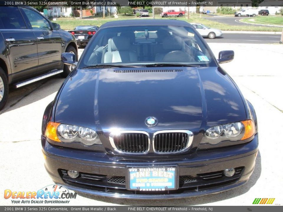 2001 BMW 3 Series 325i Convertible Orient Blue Metallic / Black Photo #2