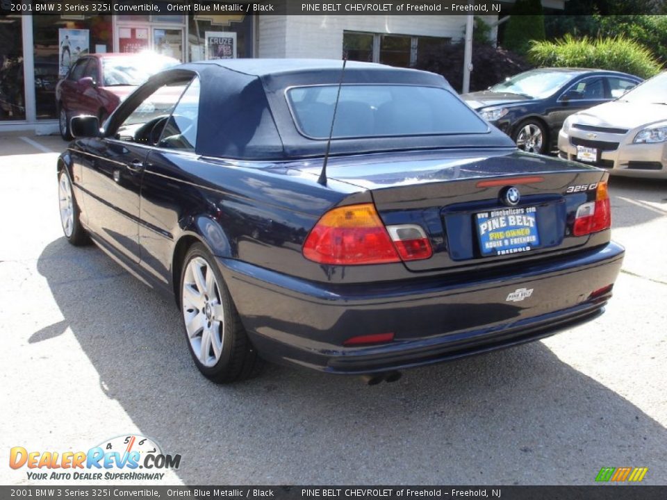 2001 BMW 3 Series 325i Convertible Orient Blue Metallic / Black Photo #6