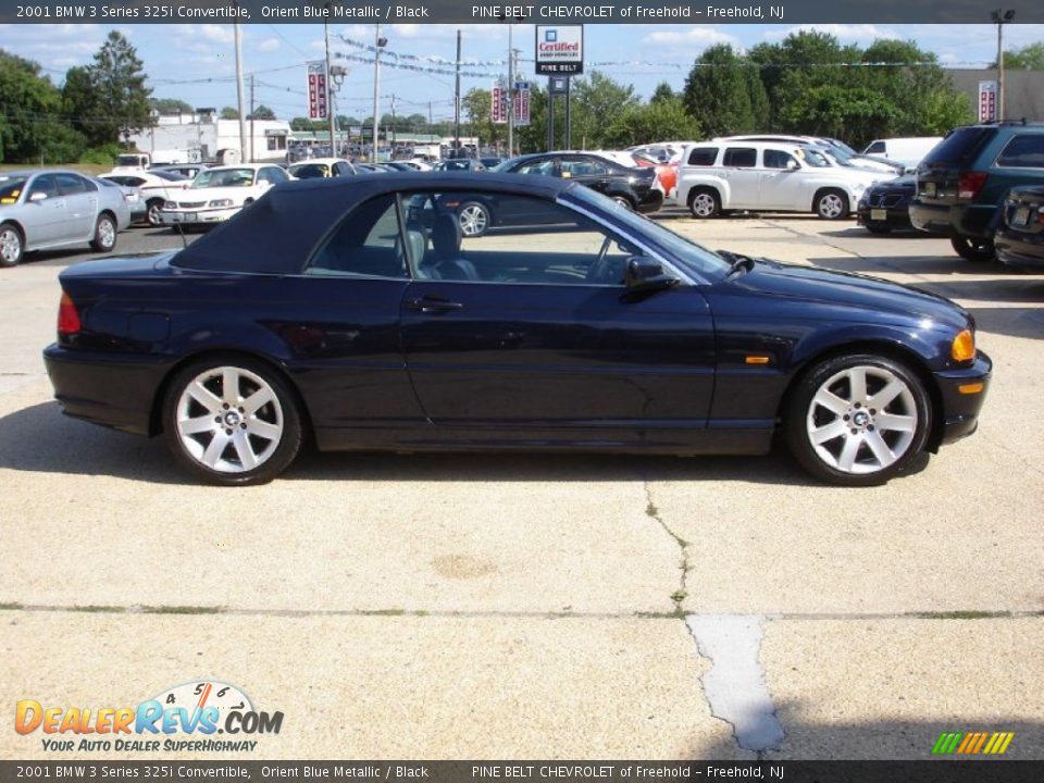 2001 BMW 3 Series 325i Convertible Orient Blue Metallic / Black Photo #7