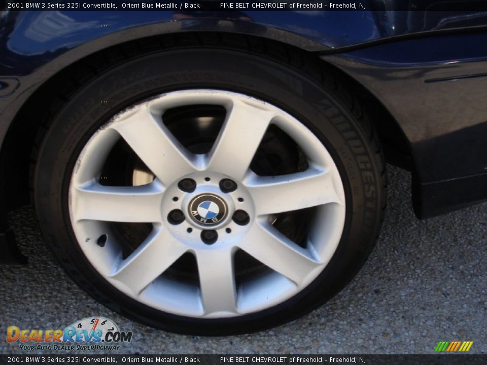 2001 BMW 3 Series 325i Convertible Orient Blue Metallic / Black Photo #8