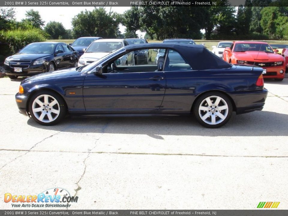 2001 BMW 3 Series 325i Convertible Orient Blue Metallic / Black Photo #9