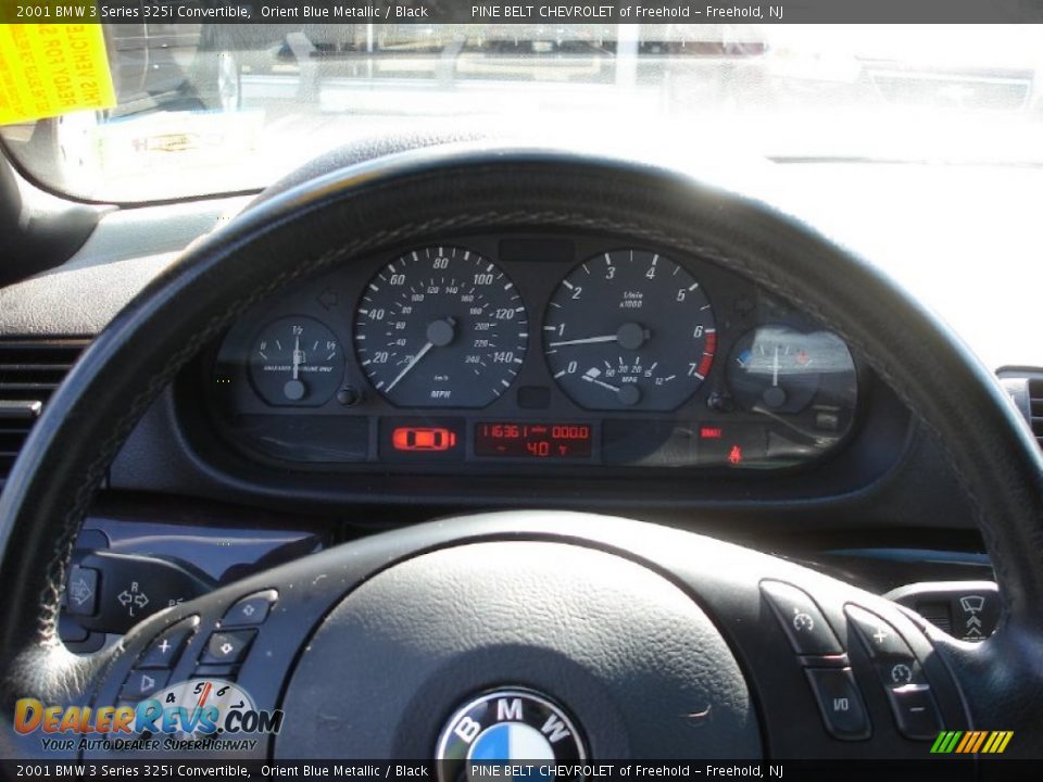 2001 BMW 3 Series 325i Convertible Orient Blue Metallic / Black Photo #11