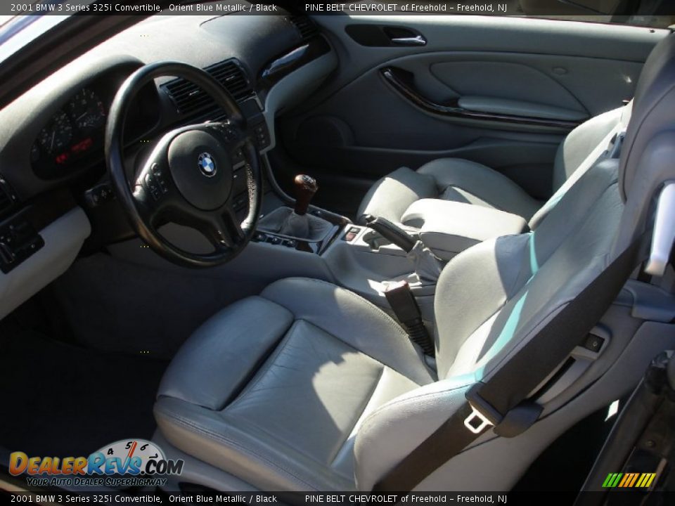 2001 BMW 3 Series 325i Convertible Orient Blue Metallic / Black Photo #12