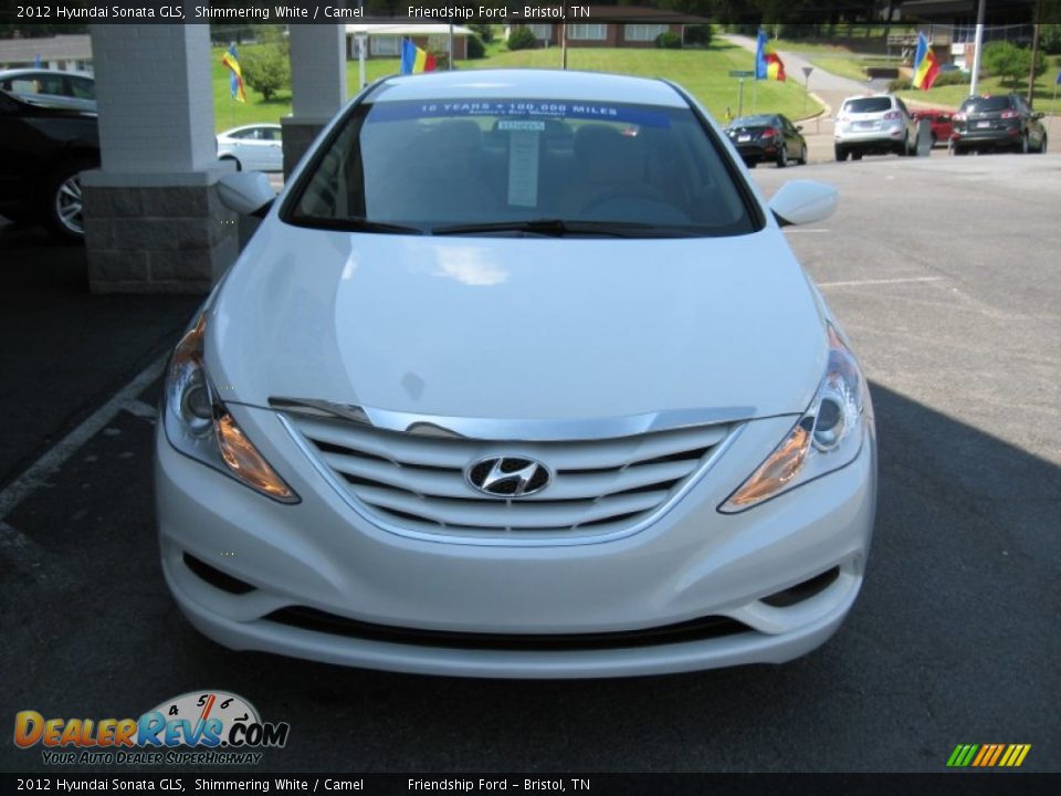 2012 Hyundai Sonata GLS Shimmering White / Camel Photo #3