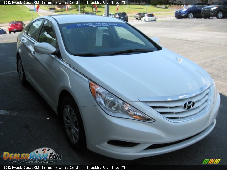 2012 Hyundai Sonata GLS Shimmering White / Camel Photo #4