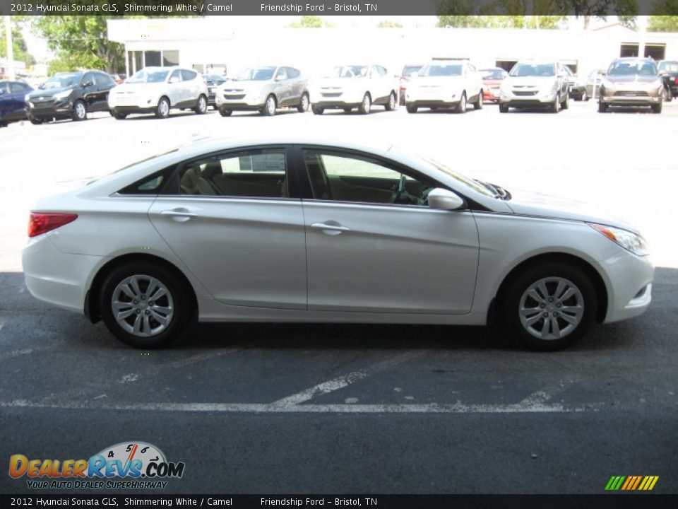 2012 Hyundai Sonata GLS Shimmering White / Camel Photo #5