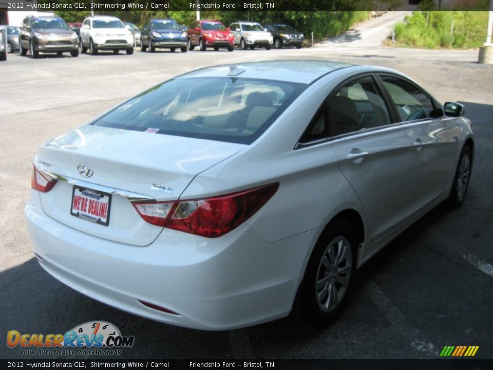 2012 Hyundai Sonata GLS Shimmering White / Camel Photo #6