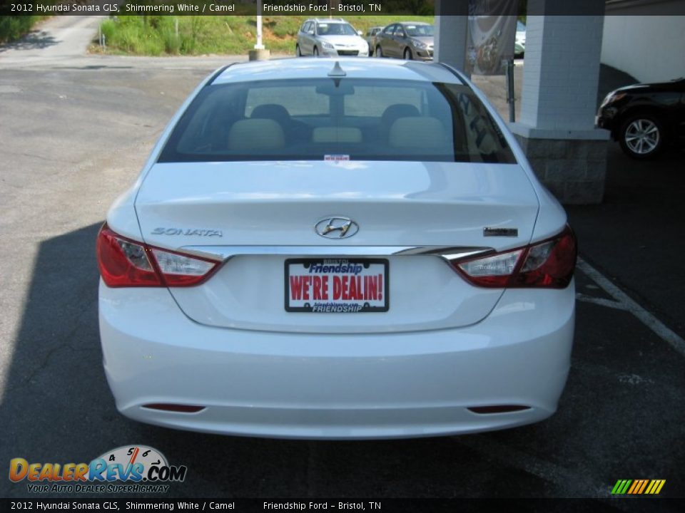 2012 Hyundai Sonata GLS Shimmering White / Camel Photo #7