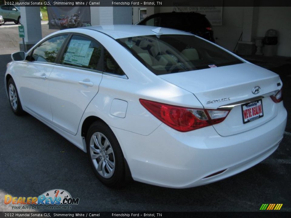 2012 Hyundai Sonata GLS Shimmering White / Camel Photo #8