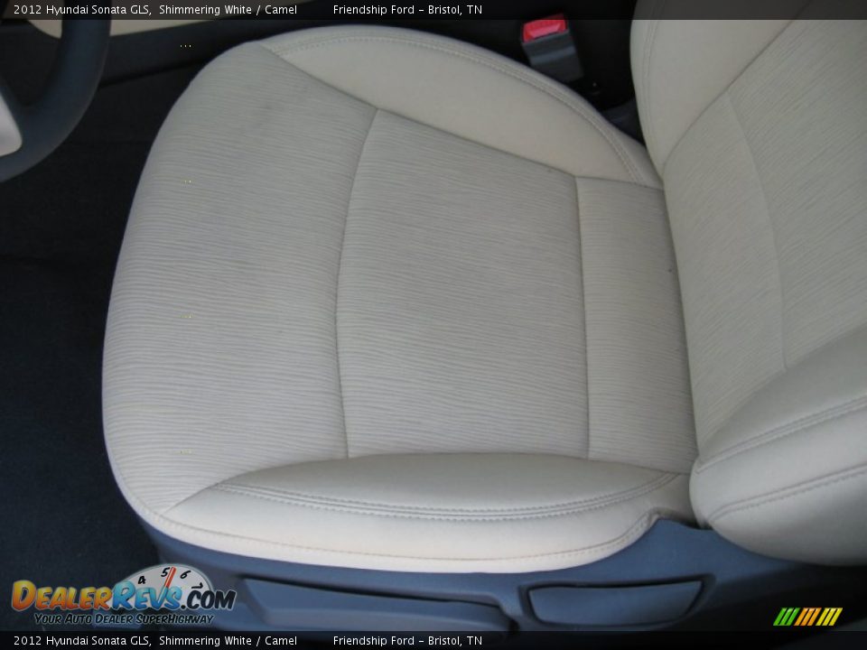 2012 Hyundai Sonata GLS Shimmering White / Camel Photo #14