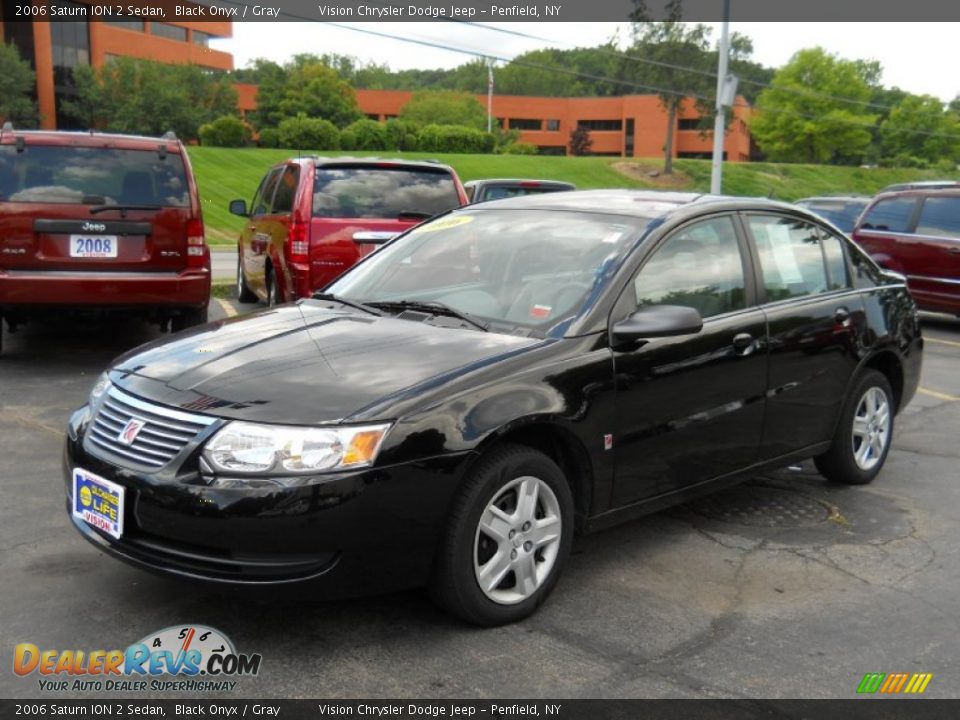 2006 Saturn ION 2 Sedan Black Onyx / Gray Photo #1