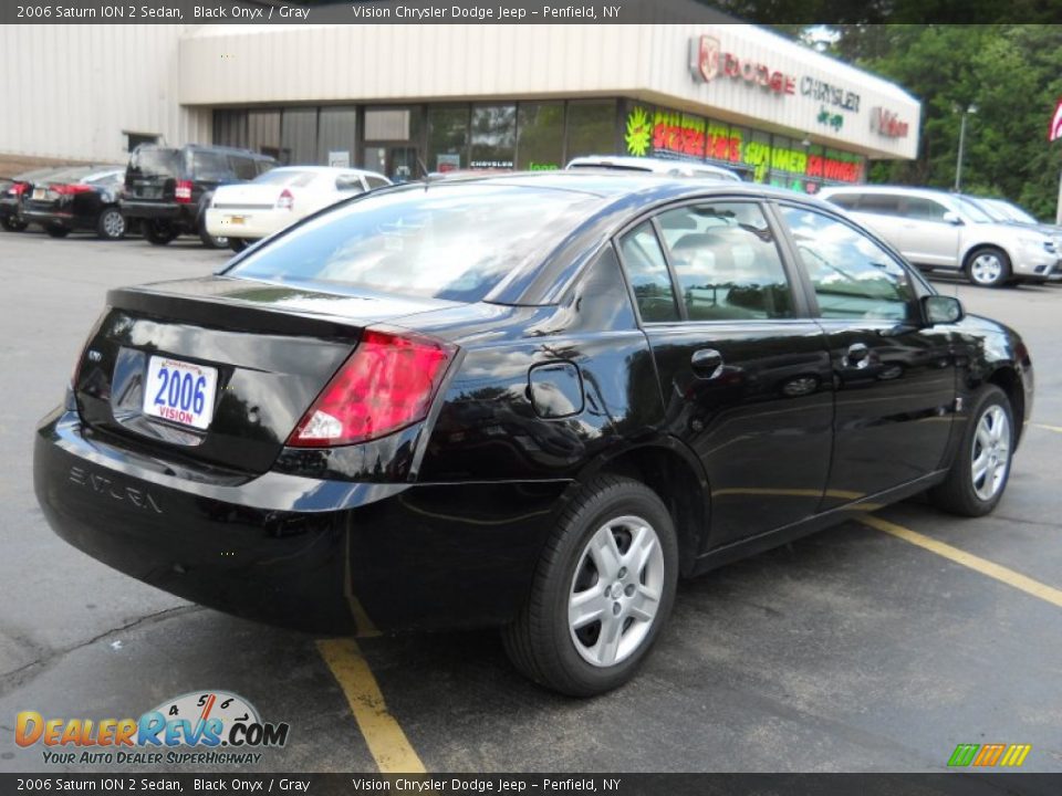 2006 Saturn ION 2 Sedan Black Onyx / Gray Photo #2