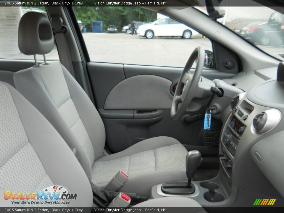 2006 Saturn ION 2 Sedan Black Onyx / Gray Photo #7