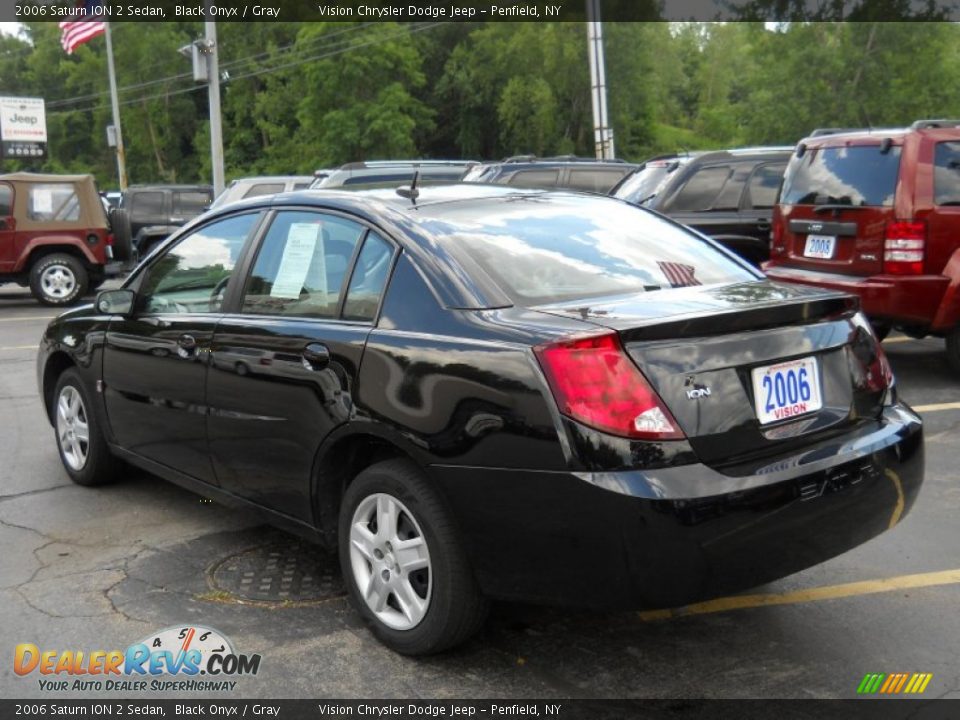 2006 Saturn ION 2 Sedan Black Onyx / Gray Photo #12