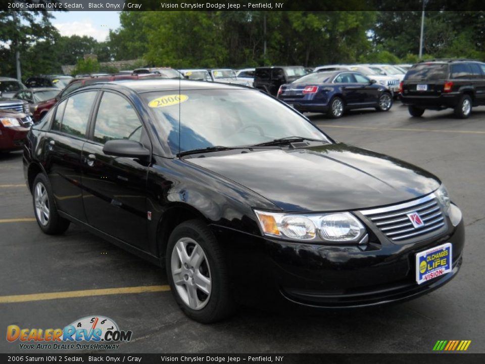 2006 Saturn ION 2 Sedan Black Onyx / Gray Photo #14