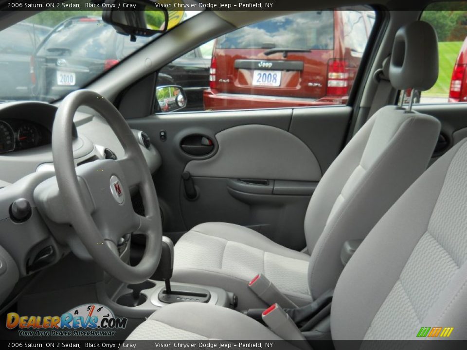 2006 Saturn ION 2 Sedan Black Onyx / Gray Photo #21