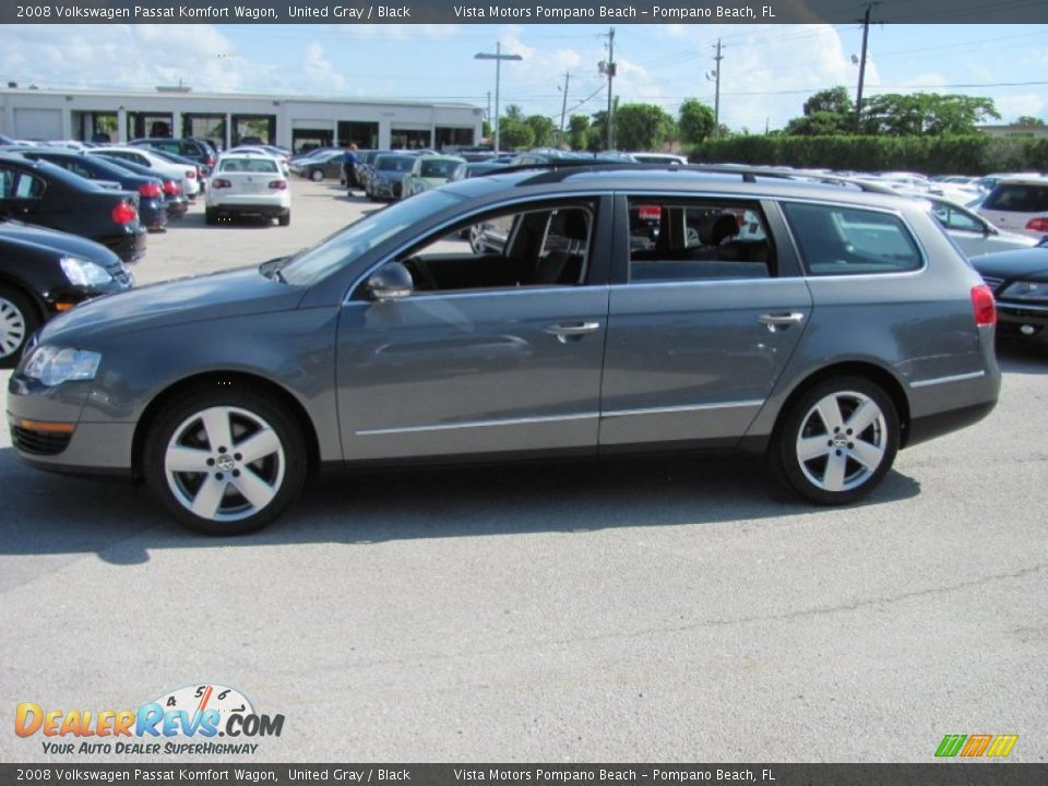 2008 Volkswagen Passat Komfort Wagon United Gray / Black Photo #7