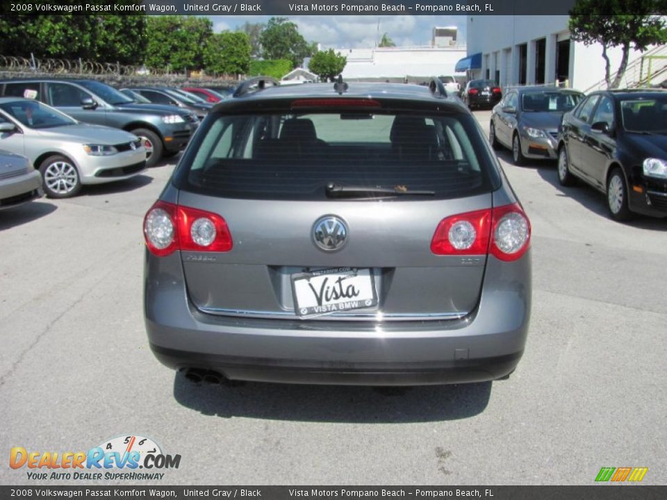 2008 Volkswagen Passat Komfort Wagon United Gray / Black Photo #13