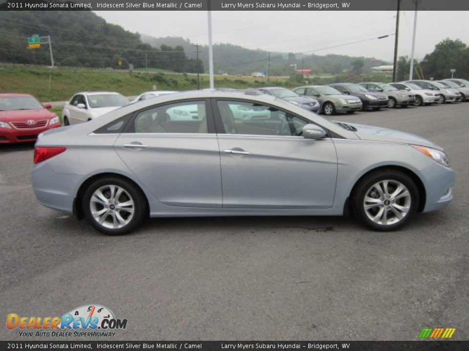 Iridescent Silver Blue Metallic 2011 Hyundai Sonata Limited Photo #8