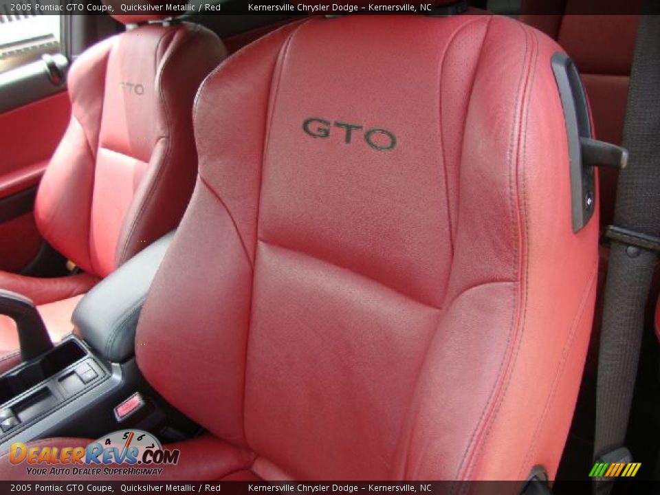 Red Interior - 2005 Pontiac GTO Coupe Photo #9