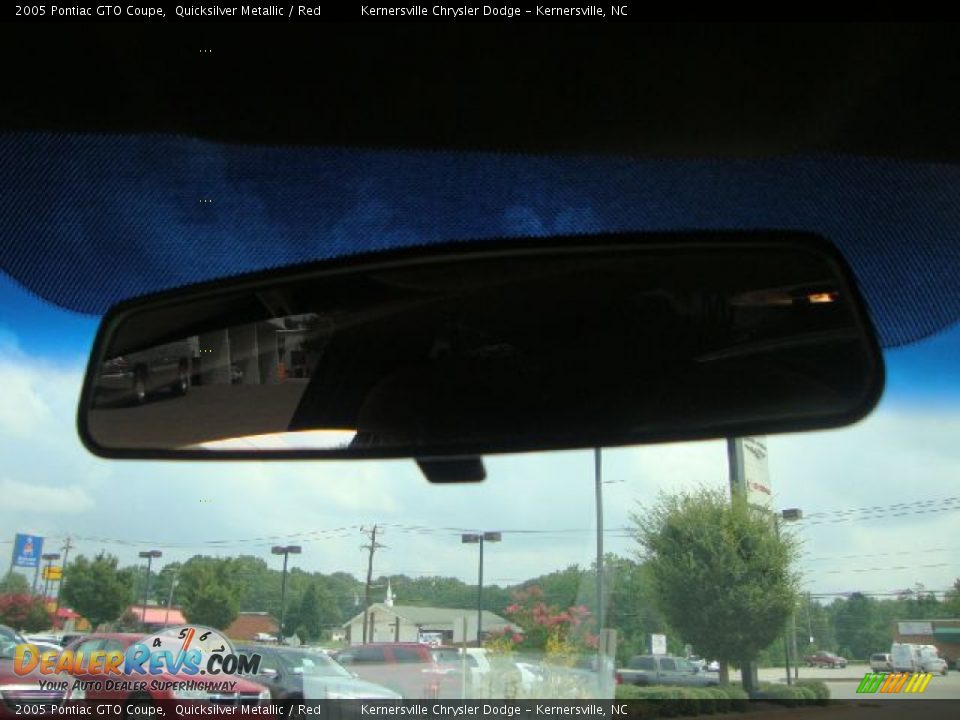 2005 Pontiac GTO Coupe Quicksilver Metallic / Red Photo #20