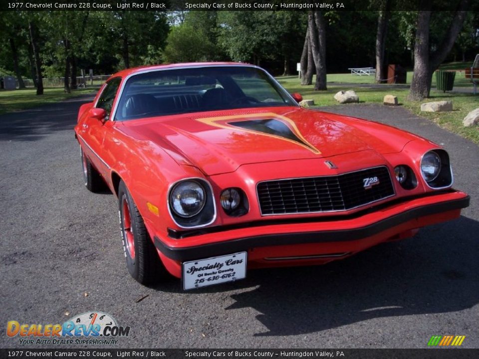 1977 Chevrolet Camaro Z28 Coupe Light Red / Black Photo #6