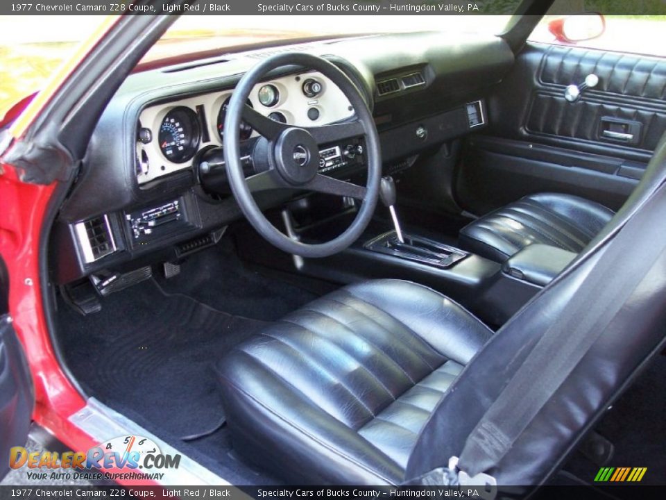 Black Interior - 1977 Chevrolet Camaro Z28 Coupe Photo #12