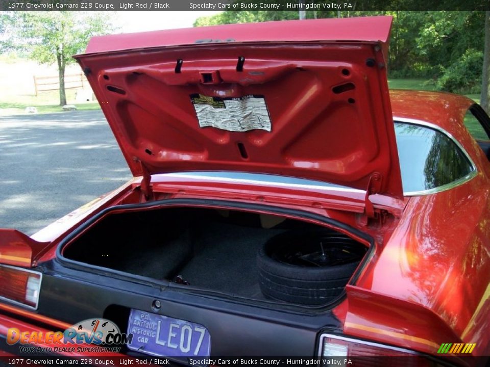 1977 Chevrolet Camaro Z28 Coupe Light Red / Black Photo #33