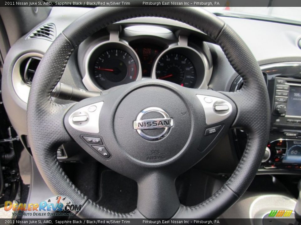 2011 Nissan Juke SL AWD Steering Wheel Photo #9