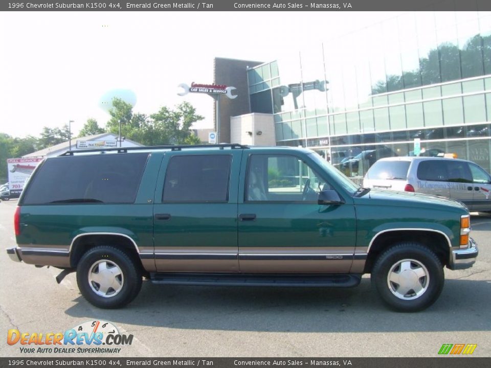 1996 Chevrolet Suburban K1500 4x4 Emerald Green Metallic / Tan Photo #1