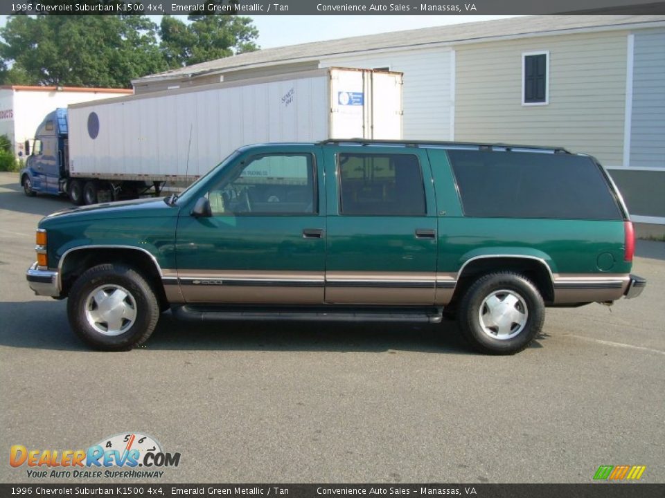 Emerald Green Metallic 1996 Chevrolet Suburban K1500 4x4 Photo #5