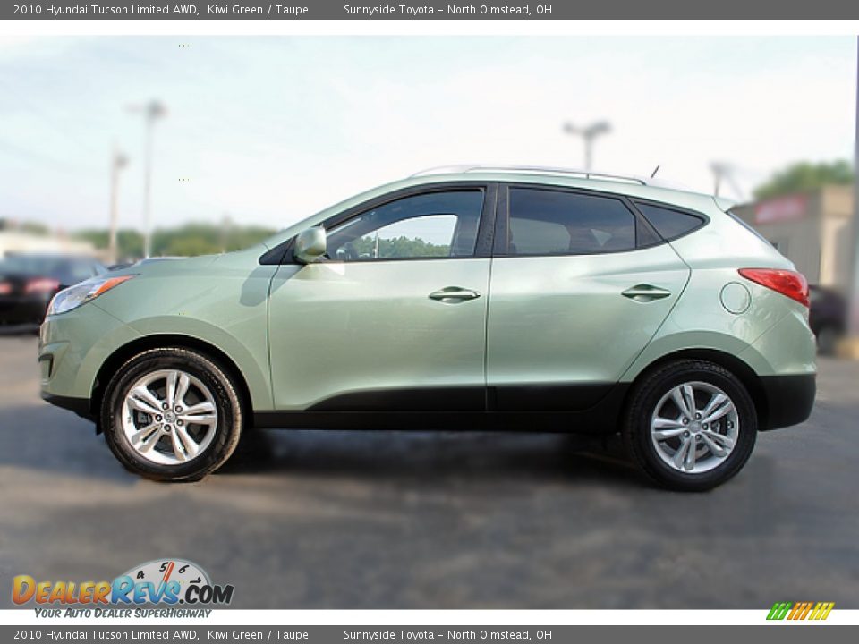 Kiwi Green 2010 Hyundai Tucson Limited AWD Photo #6