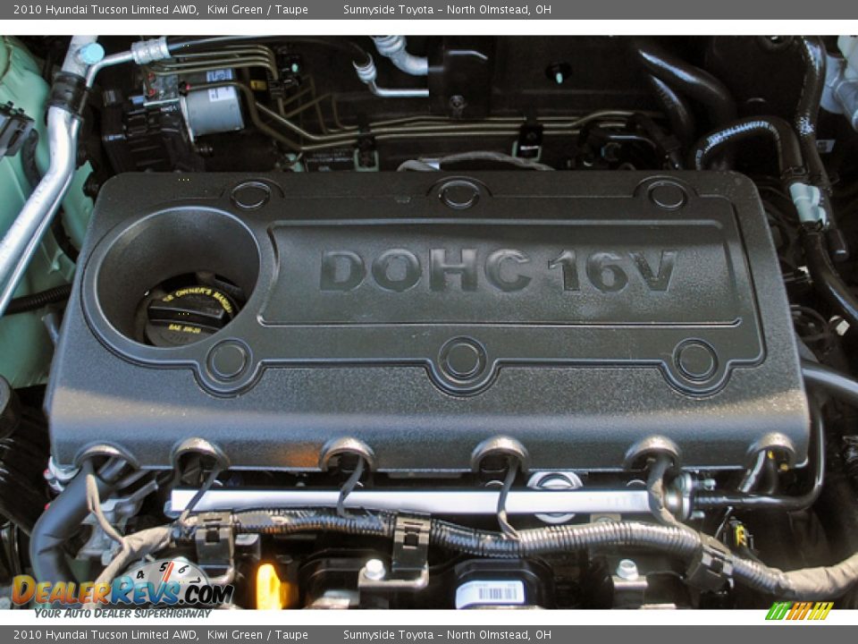 2010 Hyundai Tucson Limited AWD 2.4 Liter DOHC 16-Valve CVVT 4 Cylinder Engine Photo #12