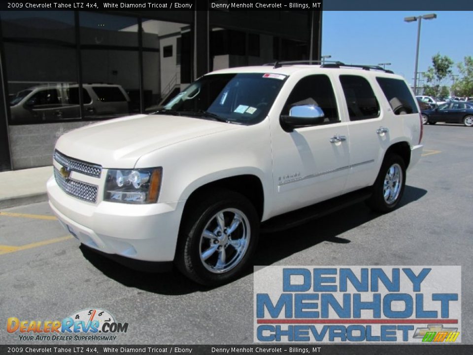 2009 Chevrolet Tahoe LTZ 4x4 White Diamond Tricoat / Ebony Photo #1