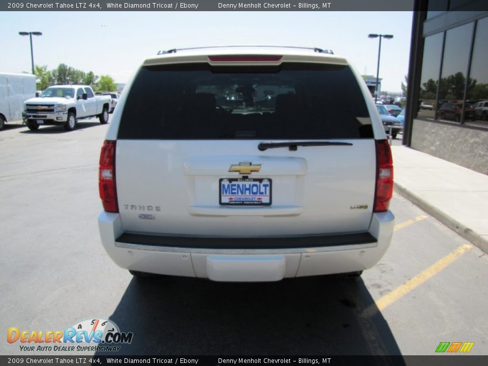 2009 Chevrolet Tahoe LTZ 4x4 White Diamond Tricoat / Ebony Photo #35