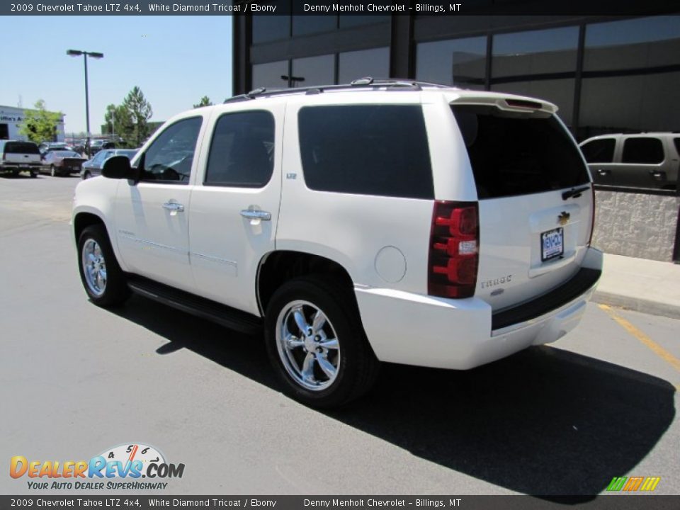 2009 Chevrolet Tahoe LTZ 4x4 White Diamond Tricoat / Ebony Photo #36