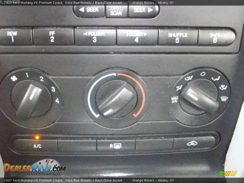 2007 Ford Mustang V6 Premium Coupe Vista Blue Metallic / Black/Dove Accent Photo #17