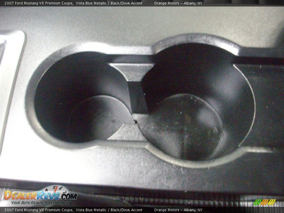 2007 Ford Mustang V6 Premium Coupe Vista Blue Metallic / Black/Dove Accent Photo #19