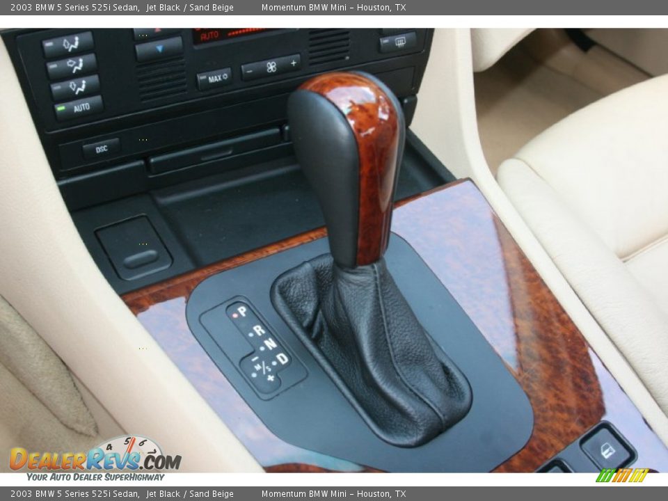 2003 BMW 5 Series 525i Sedan Jet Black / Sand Beige Photo #23