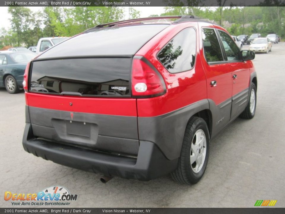 2001 Pontiac Aztek AWD Bright Red / Dark Gray Photo #2