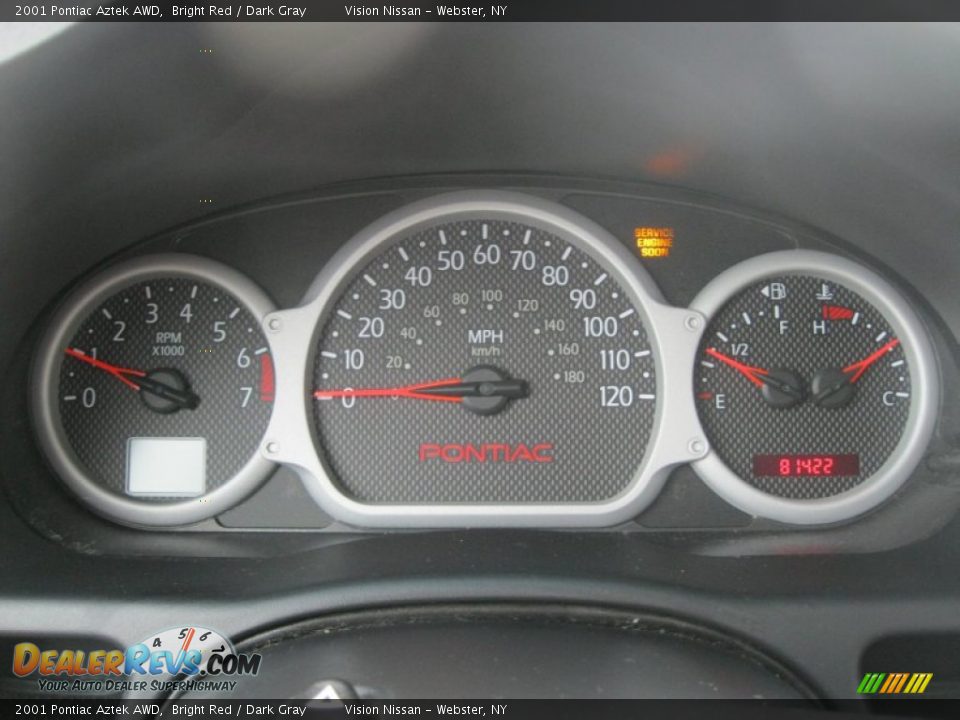 2001 Pontiac Aztek AWD Gauges Photo #25