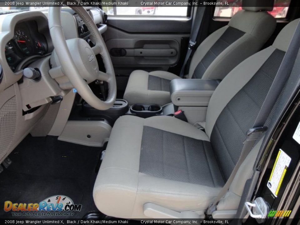 Dark Khaki Medium Khaki Interior 2008 Jeep Wrangler